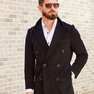 State and Liberty Athletic Fit Peacoat, Black. Size L, EUC.